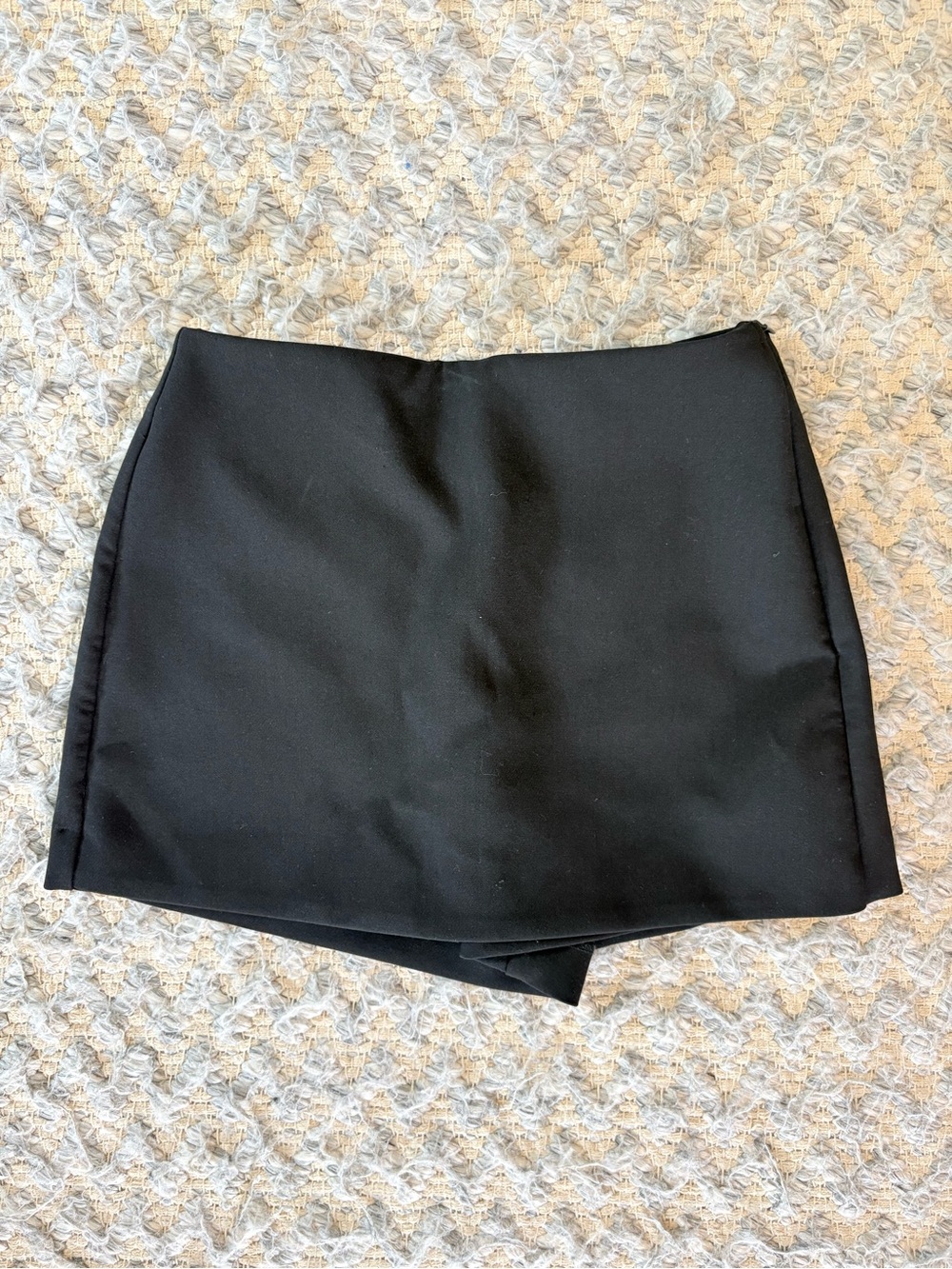 Zara Black High-Rise Mini Skort